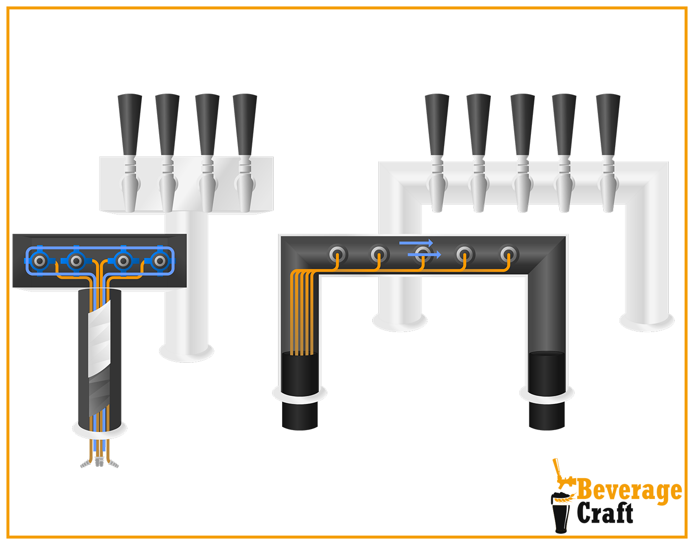 What is the difference between air and glycol towers?