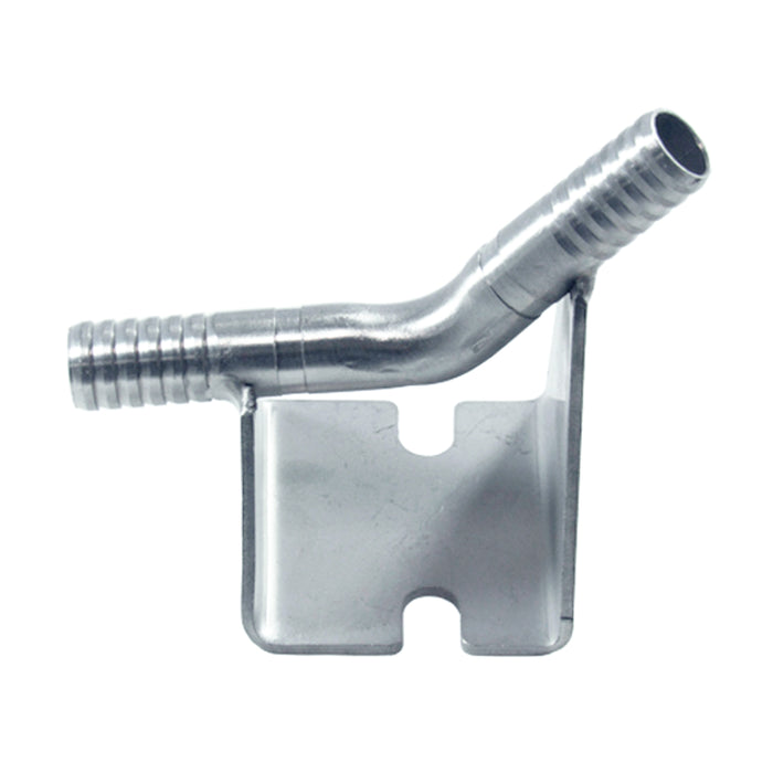 3/8'' Barb Wall Bracket, SS Body