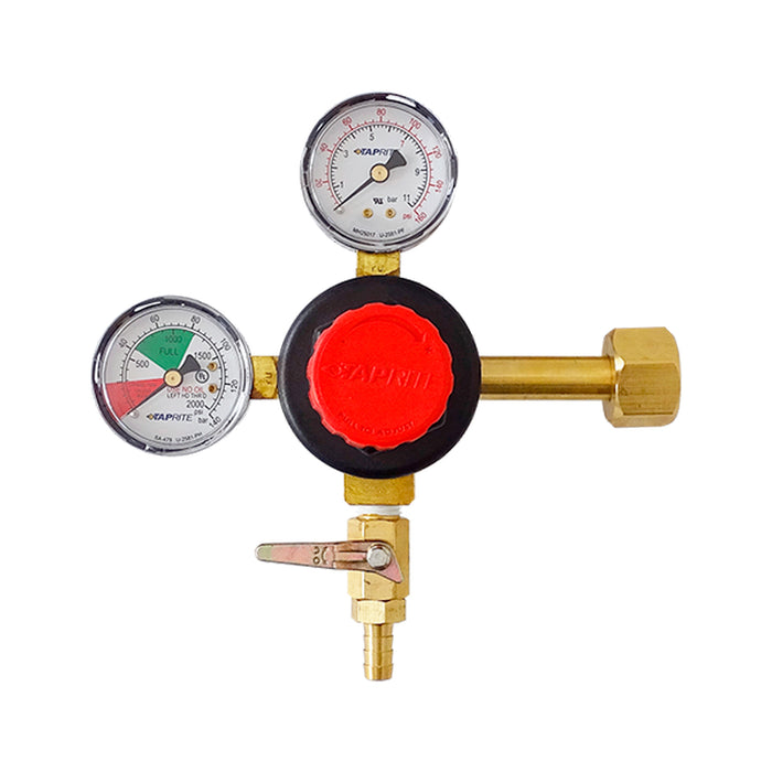 CO2 High Pressure Double Gauge, 160PSI