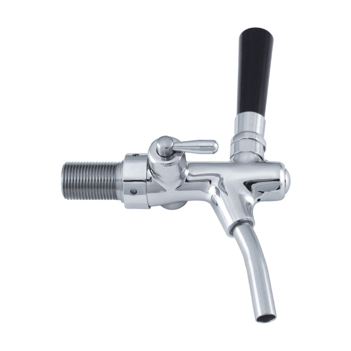 Euro Faucet Brass Chromed, Flow Control, Self Closing, S/S Spout, with Shank