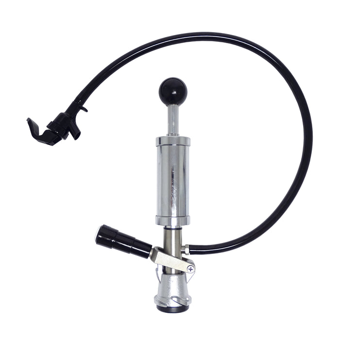 Keg Pump, 4" Pump with lever tap, faucet and hose
