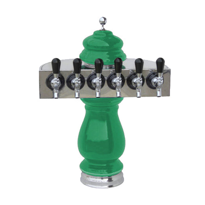 Ceramic Tower, 6 Lines, Chrome