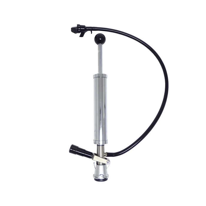 Keg Pump with faucet, 8" Pump with lever tap, faucet and hose