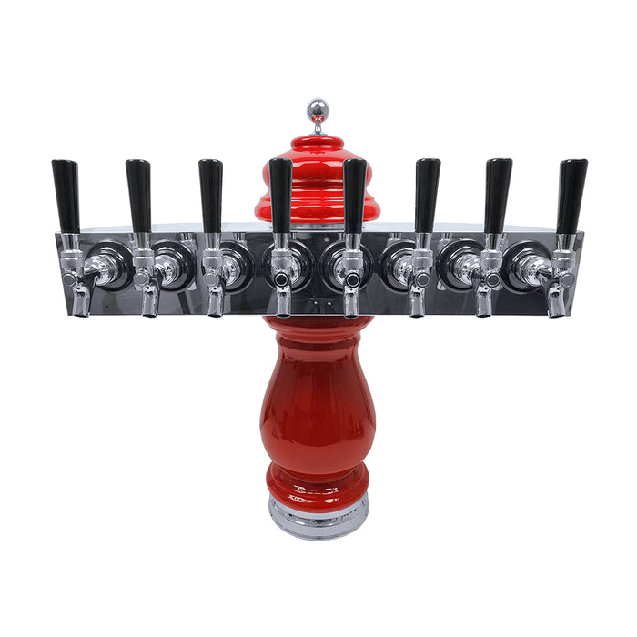 Ceramic Tower, 8 Lines, Chrome