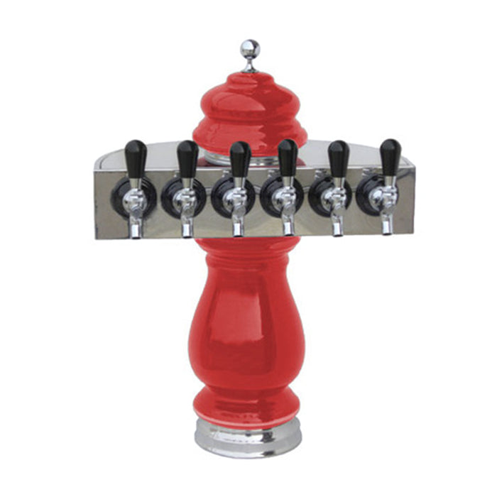 Ceramic Tower, 6 Lines, Chrome